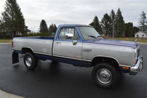 1990 Dodge W350 4x4 Cummins Diesel 5 Speed Manual Classic Dodge Ram