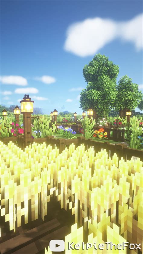 Cottagecore Minecraft 🍓🌿 Aesthetic Fairy Farm🍎 By Kelpie The Fox Cute