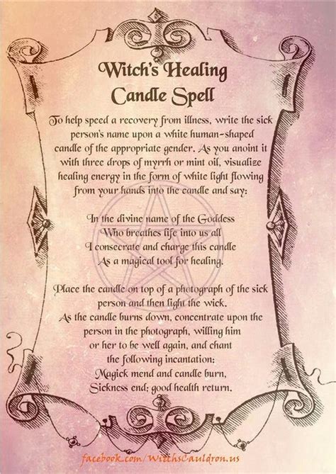 Witch’s Healing Candle Spell….(Printable Spell Pages) – Witches Of The ...