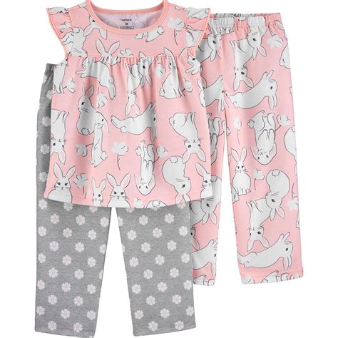 Ripley Set Pijama Ni A Carter S Rosado Rabbit Piezas