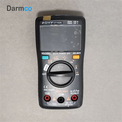 قیمت مولتی متر دیجیتال زویی مدل ZOYI ZT-102A|بررسی مشخصات