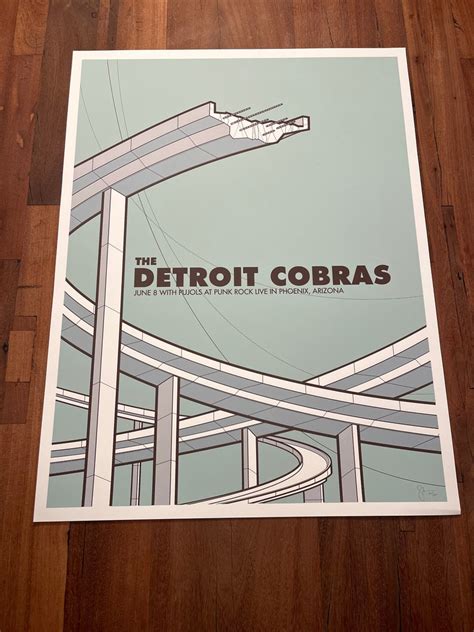 Detroit Cobras Gigposter Etsy