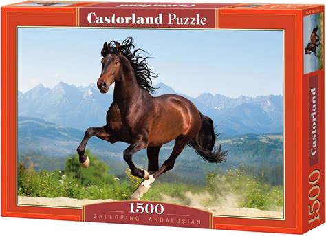 Castorland Galloping Andalusian Jigsaw Piece Amazon Co Uk