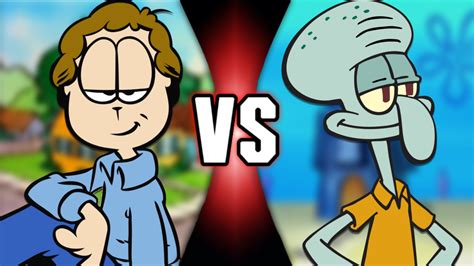 Jon Arbuckle Vs Squidward Tentacles Garfield Vs SpongeBob SquarePants