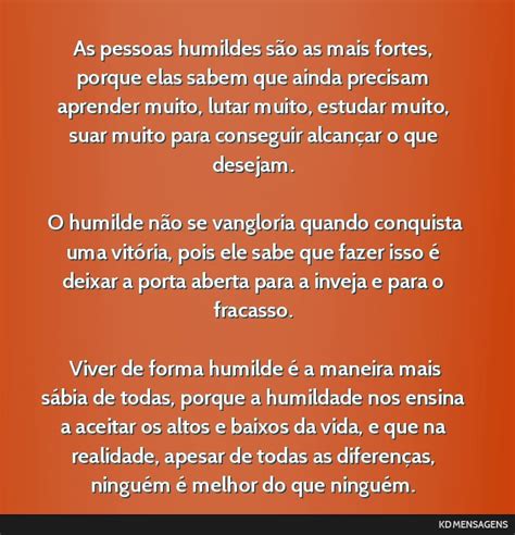 O Que É Uma Pessoa Humilde - Pessoa Humilde