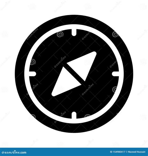 Icono Plano Del Vector Del Glyph De La Navegaci N Ilustraci N Del