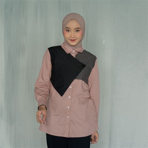 Jual Tunique Hazel Shanon Atasan Blouse Wanita Kekinian Terbaru