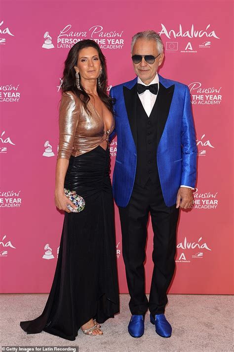 Andrea Bocelli And Wife Veronica Berti Show Their Love At