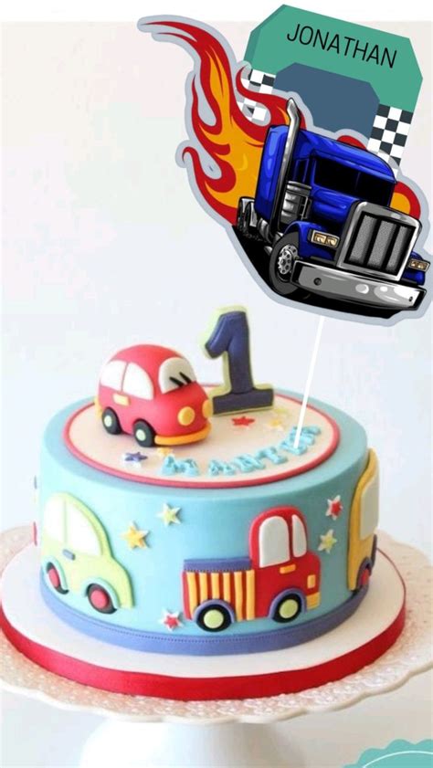 Hot Wheels Birthday Cake Topper Bundle