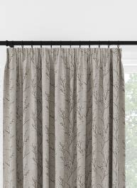 Laura Ashley Pussy Willow Embroidery Steel Pencil Pleat Curtain