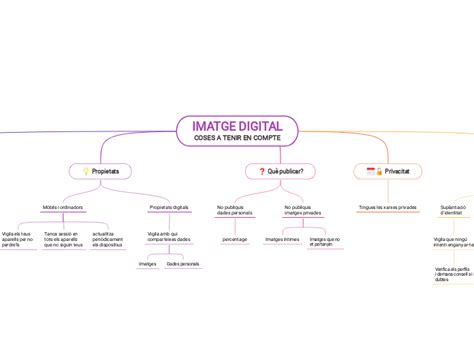 Imatge Digital Coses A Tenir En Compte Mind Map