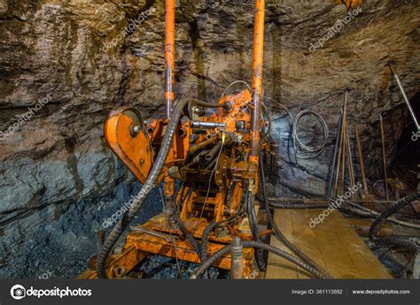 Taladradora Neumática Roca Jackdrill Mina Subterránea fotografía de