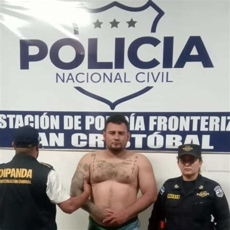 Pandillero salvadoreño alias El Triby capturado y expulsado de Guatemala