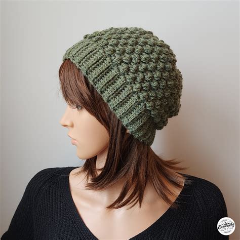 Ravelry Upcycled Puff Stitch Hat Pattern By Rhondda Mol Oombawka Design