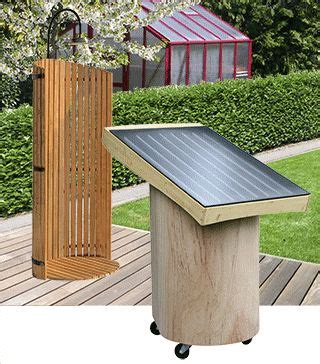 Solar Warmwasser F R Gartendusche Im Garten Und Auf Der Alm