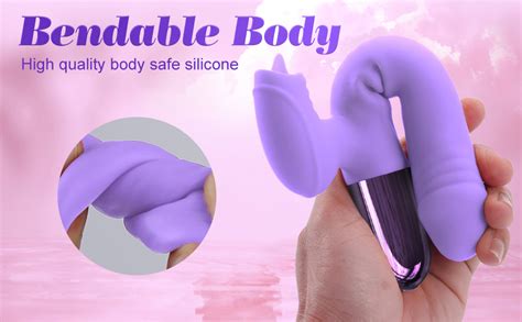 Amazon G Spot Rabbit Vibrator Anal Dildo Vibrators With Licking Powerful Vibration