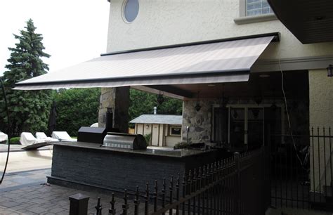 Awning Over Outdoor Kitchen Rolltec Retractable Awnings Toronto