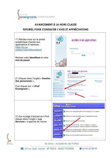 Pdf Avancement La Hors Classe Tutoriel Pour Consulter Sections Se