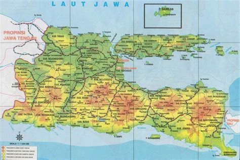 Peta Jawa Timur HD Data Terbaru Lengkap dengan Nama Kota dan Kabupaten