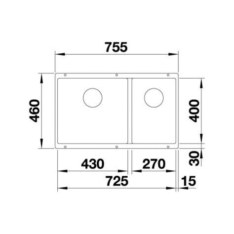 Blanco Subline U Undermount Sink Black Bacera