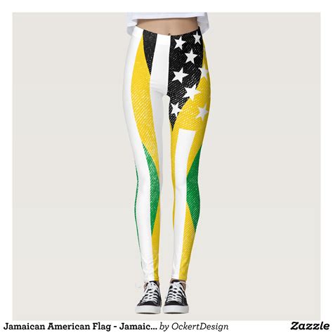 Jamaican American Flag Jamaica Leggings Beautiful Yoga Pants