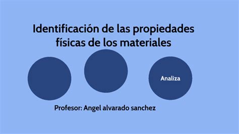 Identificación de las propiedades físicas de los materiales by Angel