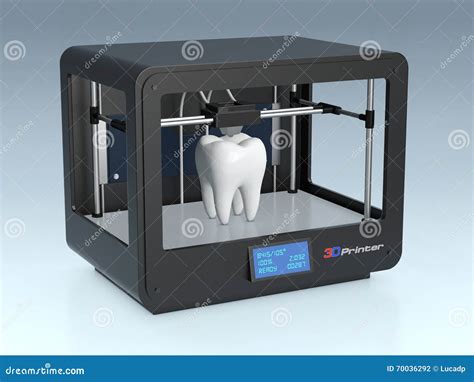 Impressão 3d Na Medicina Ilustração Stock Ilustração De Impressora 70036292