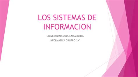 Los Sistemas De Informacion Ppt