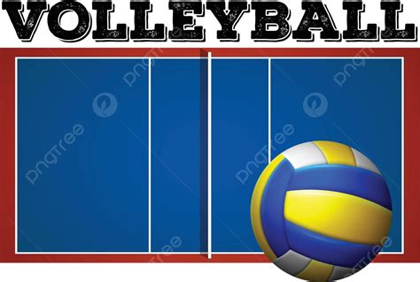 Volleyball Court And Ball Sporting Fitness Fit Vector Sporting