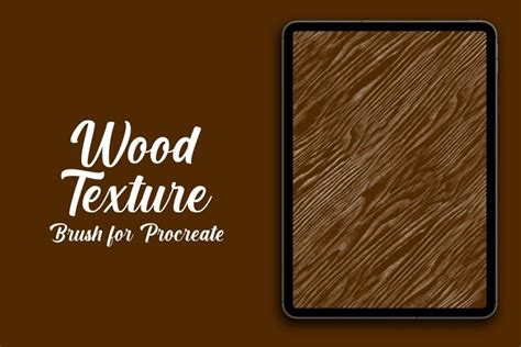 Wood Texture Brush For Procreate