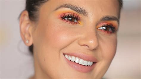 BRIGHT EYE MAKEUP AND NUDE LIPS MAKEUP TUTORIAL Ali Andreea YouTube