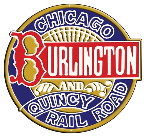 Chicago Burlington and Quincy Railroad Train Metal Sign - Etsy