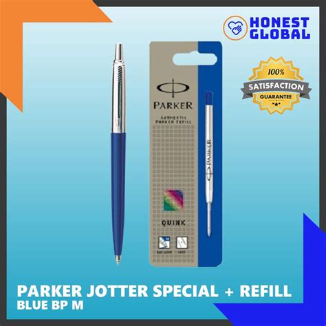 Jual Paket Parker Jotter Special Pen Refill Bp M Blister Blue