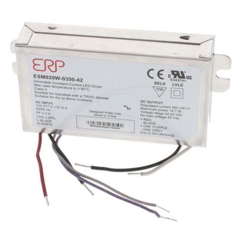 ESM020W 0350 42 ERP Power LLC Power Supplies External Internal