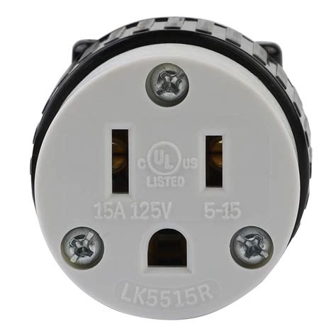 Snapklik Usa Prong Male Ac Plug Ul Nema R Pole Straight