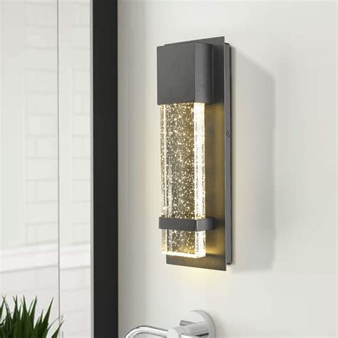 Emliviar Modern Wall Sconces 2 Pack LED Outdoor Indoor Wall Fixture In