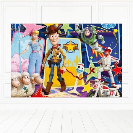 Painel Retangular Tecido Sublimado 3D Toy Story FRT 4285 Felicitá