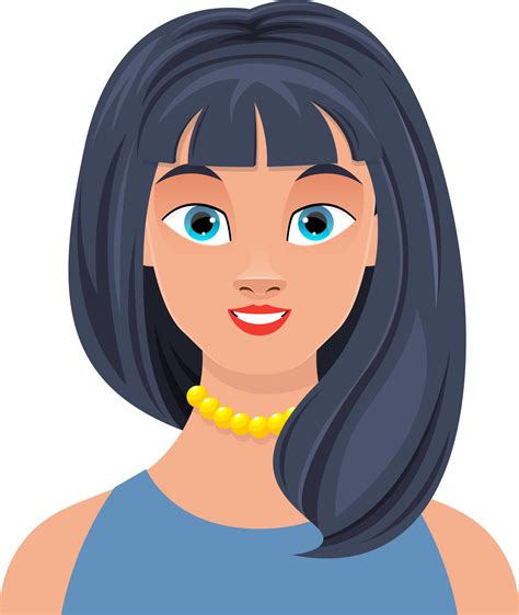 Woman Face Clipart Design Illustration 9354811 Png