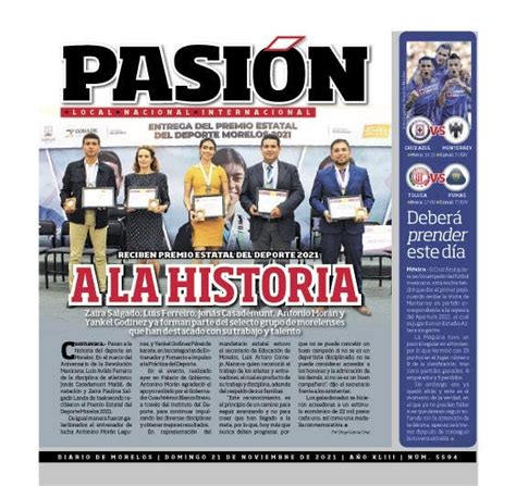 Anuario Lo mejor del año noviembre Diario de Morelos