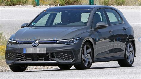 2024 VW Golf GTE Facelift Makes Spy Photo Debut Can T Hide Big Screen