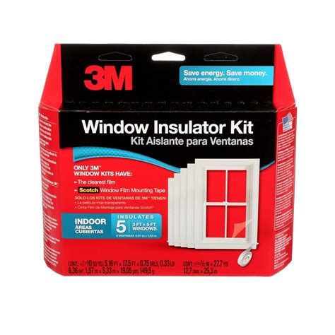 3M Kit aislante para ventanas para interiores película aislante para