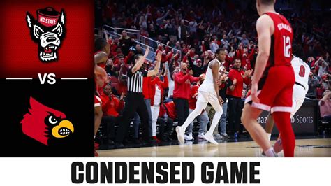 Nc State Vs Louisville Condensed Game 2023 24 Acc Mens Basketball