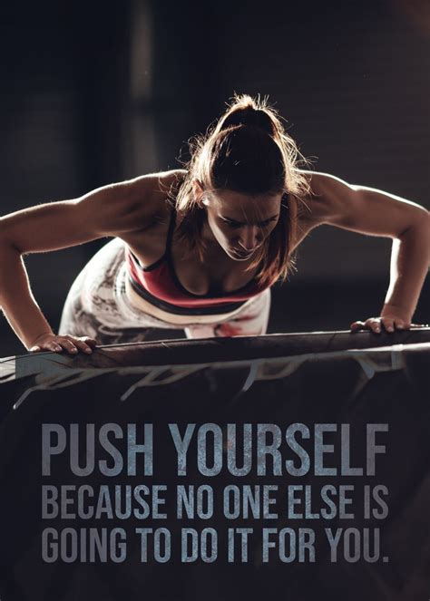 Push Yourself Poster Picture Metal Print Paint By Chan Displate