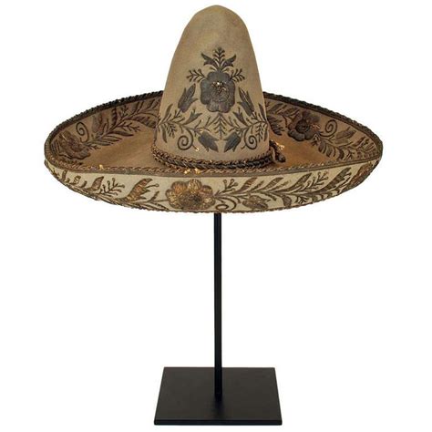 Fancy 19th Century Mexican Sombrero | Sombrero, Mexican, Mexican fashion