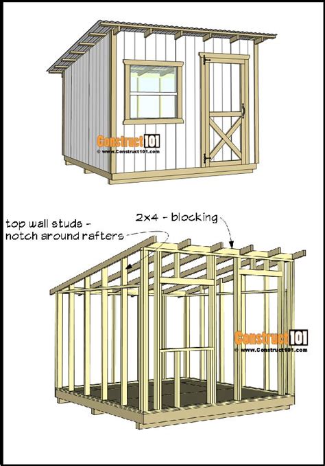 Free Shed Plans - with Drawings - Material List - Free PDF Download ...