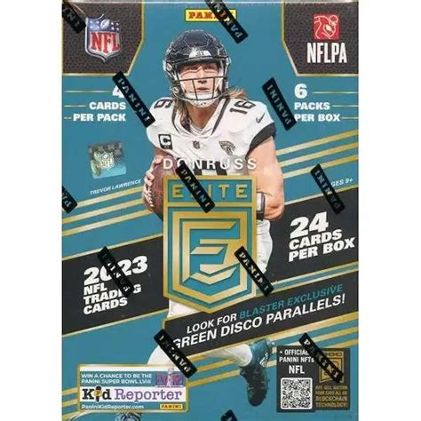 2023 Panini Donruss Elite Football Blaster 6 Pack Box Green Disco