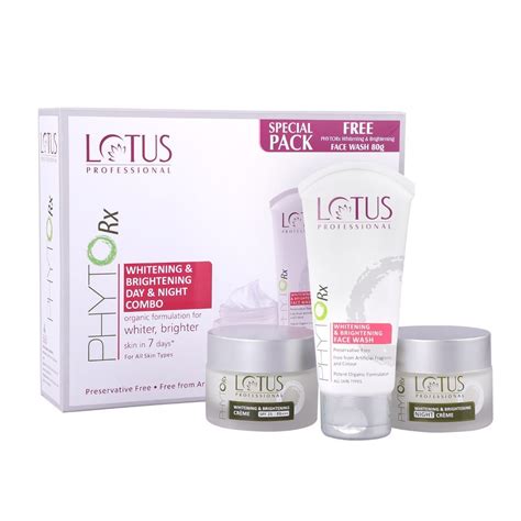 Lotus Professional Phytorx Whitening Brightening Skin Care Combo