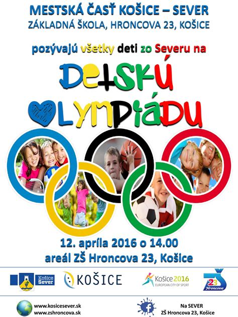 Pozvánka – DETSKÁ OLYMPIÁDA | ZŠ Hroncova