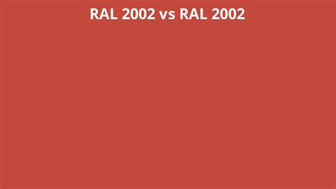 Ral 2002 Vs 2002 Ral Colour Chart Uk