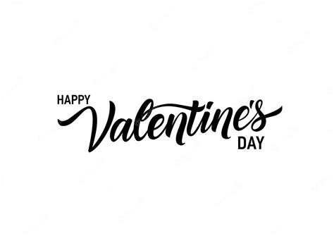 Free Vector Happy Valentines Day Lettering